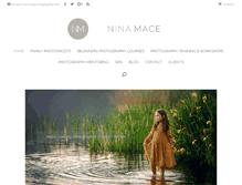 Tablet Screenshot of ninamacephotography.com